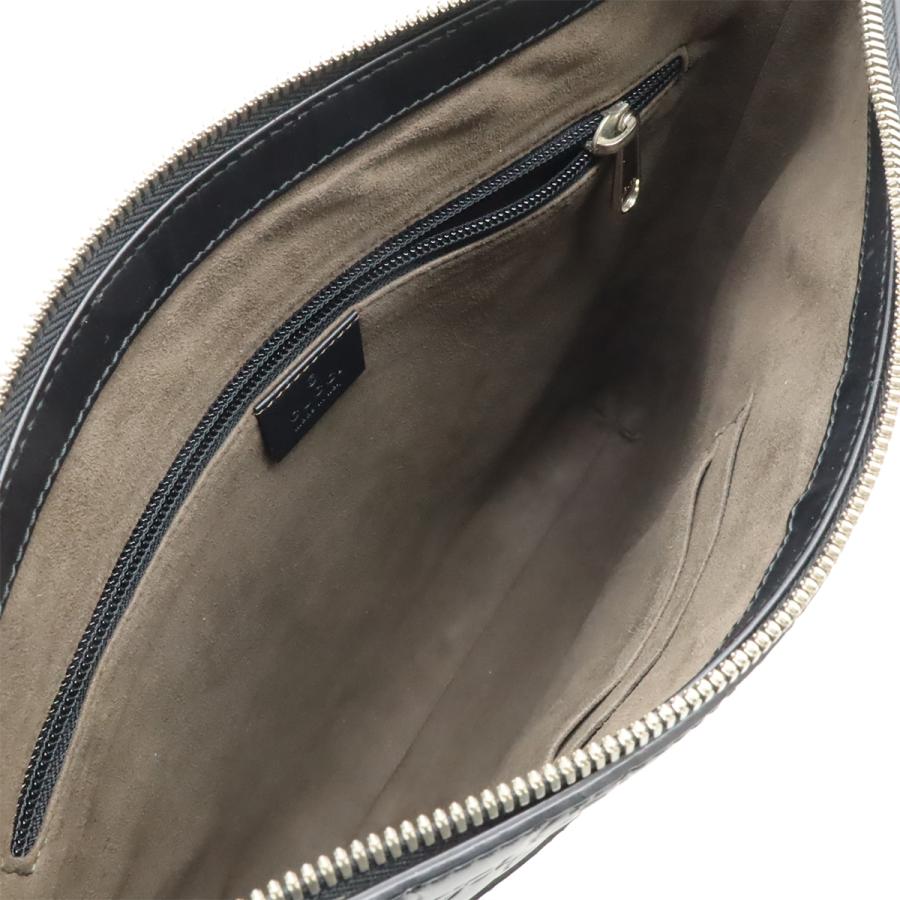 GUCCI グッチ グッチシマ ショルダーバッグ 斜め掛け レザー ブラック 黒 シルバー金具 406408 | GUCCI | 06