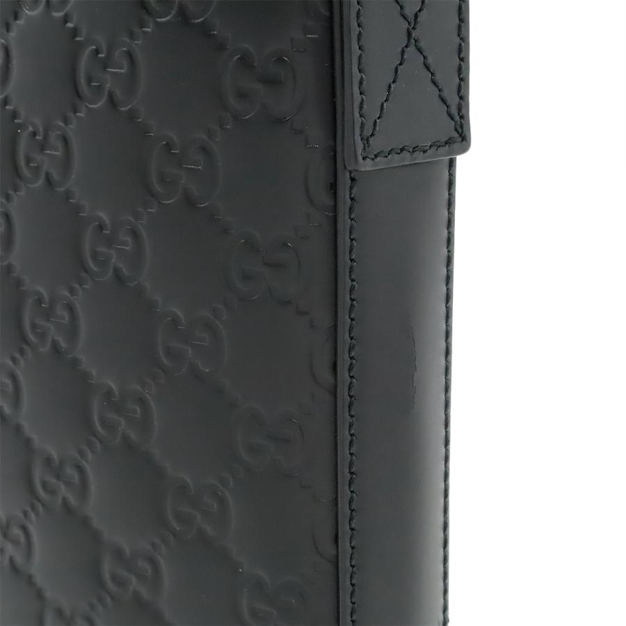 GUCCI グッチ グッチシマ ショルダーバッグ 斜め掛け レザー ブラック 黒 シルバー金具 406408 | GUCCI | 07