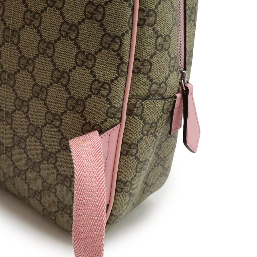 GUCCI グッチ チルドレンズ GGスプリーム バックパック リュックサック ヒグチユウコ コラボ ラビット うさぎ プリント PVC ベージュ | GUCCI | 05