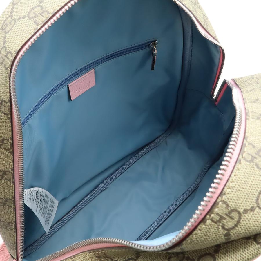 GUCCI グッチ チルドレンズ GGスプリーム バックパック リュックサック ヒグチユウコ コラボ ラビット うさぎ プリント PVC ベージュ | GUCCI | 07