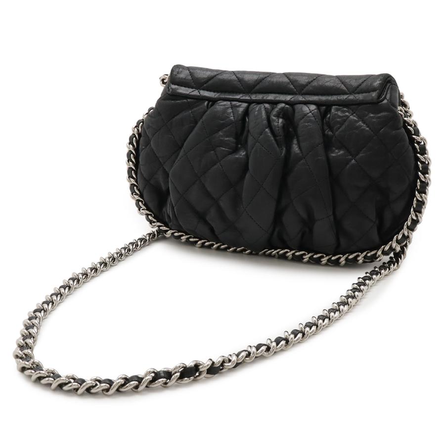 CHANEL シャネル マトラッセ ラグジュアリー チェーンアラウンド チェーンショルダー ラムスキン レザー ブラック 黒 シルバー金具 | CHANEL | 01