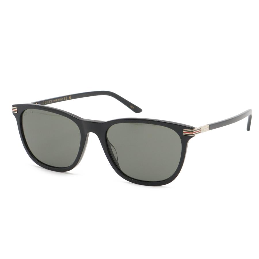 GUCCI グッチ ウェブストライプ シェリーライン サングラス アイウェア ウェリントンシェイプ スモーク ブラック 黒 56□19 150 GG1456SA | GUCCI