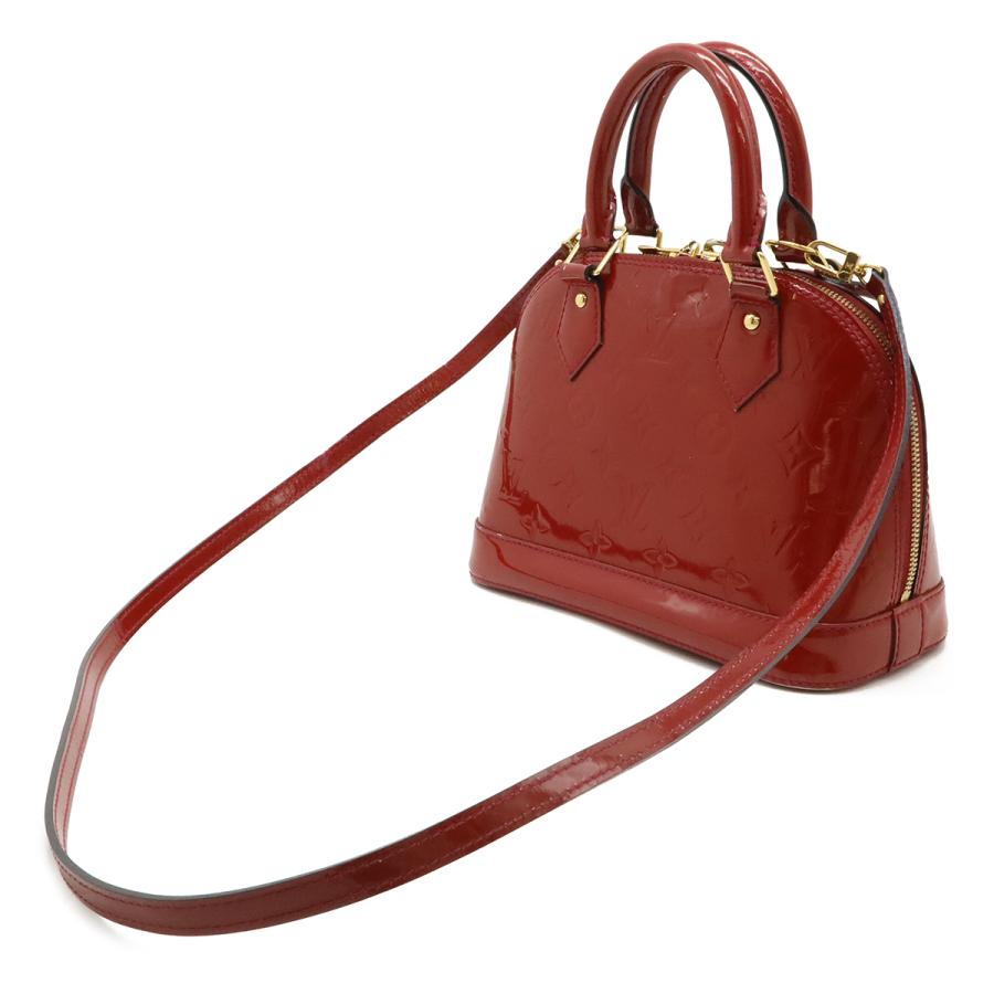 LOUIS VUITTON ルイ ヴィトン モノグラムヴェルニ アルマBB ハンドバッグ ミニバッグ 2WAY ショルダーバッグ ローズアンディアン M91771