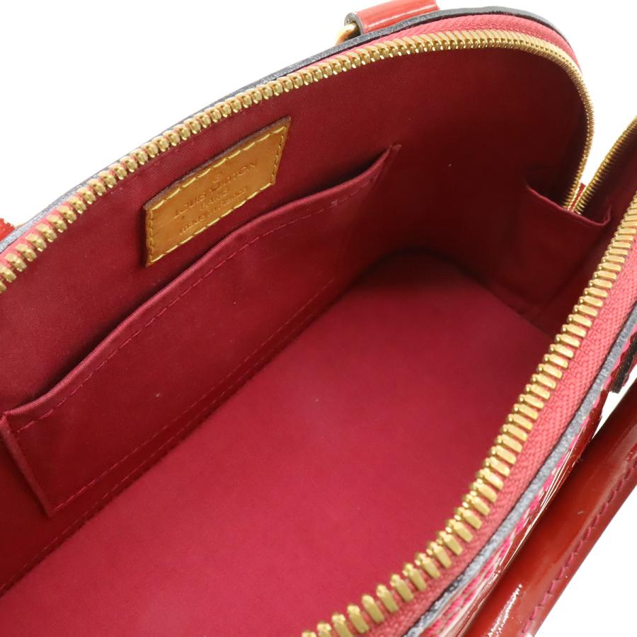 LOUIS VUITTON ルイ ヴィトン モノグラムヴェルニ アルマBB ハンドバッグ ミニバッグ 2WAY ショルダーバッグ ローズアンディアン M91771