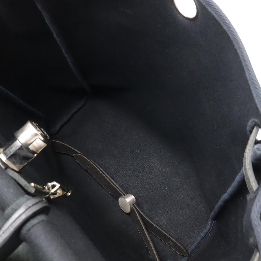 HERMES エルメス エールバッグ アドPM リュックサック バックパック 2WAY ハンドバッグ トワルオフィシエ キャンバス レザー ブラック 黒 | HERMES | 06