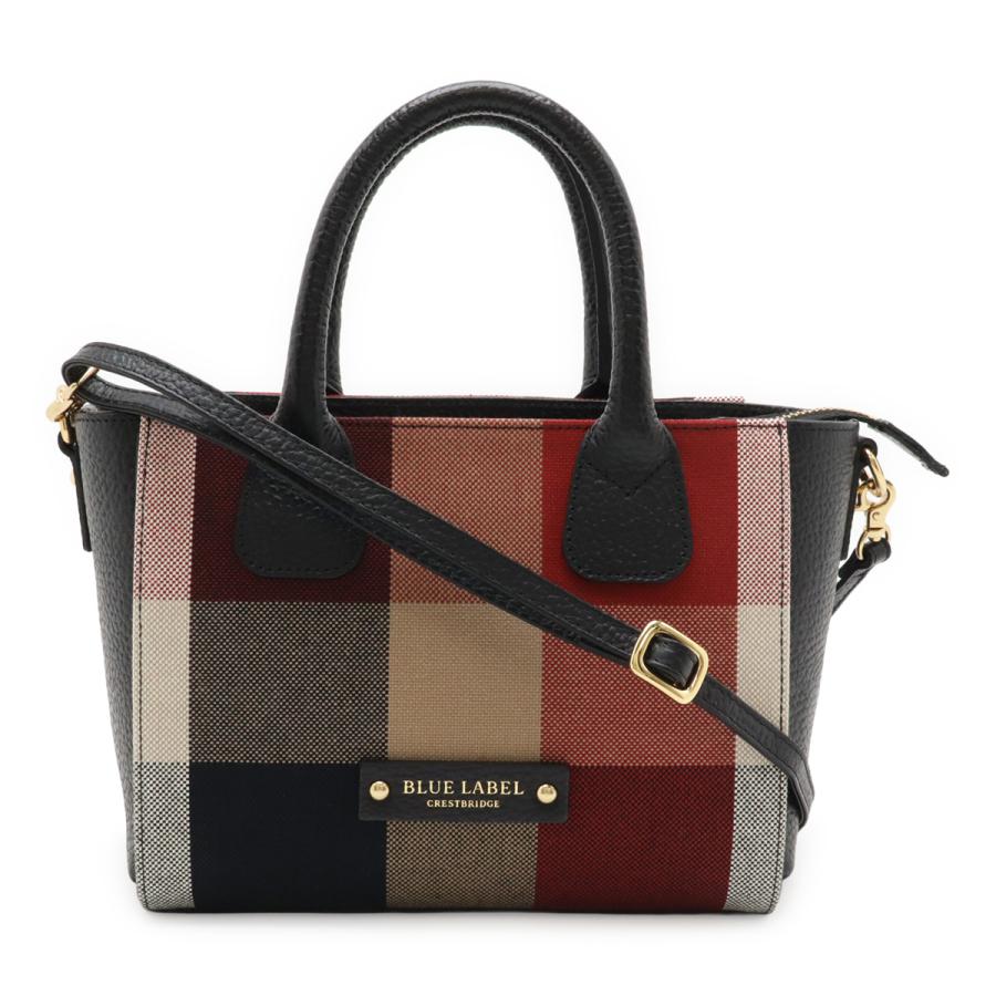 極美品 ブルーレーベルクレストブリッジ チェック 2way ショルダーバッグ CRESTBRIDGE BLUE LABEL クレストブリッジ ブルー レーベル