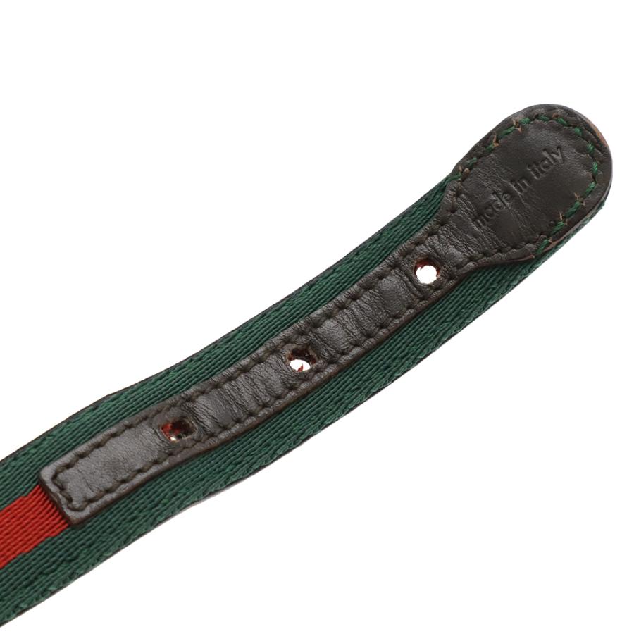 GUCCI グッチ シェリーライン ペットリード 首輪 セット ドッグ 犬用 散歩 スタッズ レザー ダークブラウン ゴールド金具 | GUCCI | 03