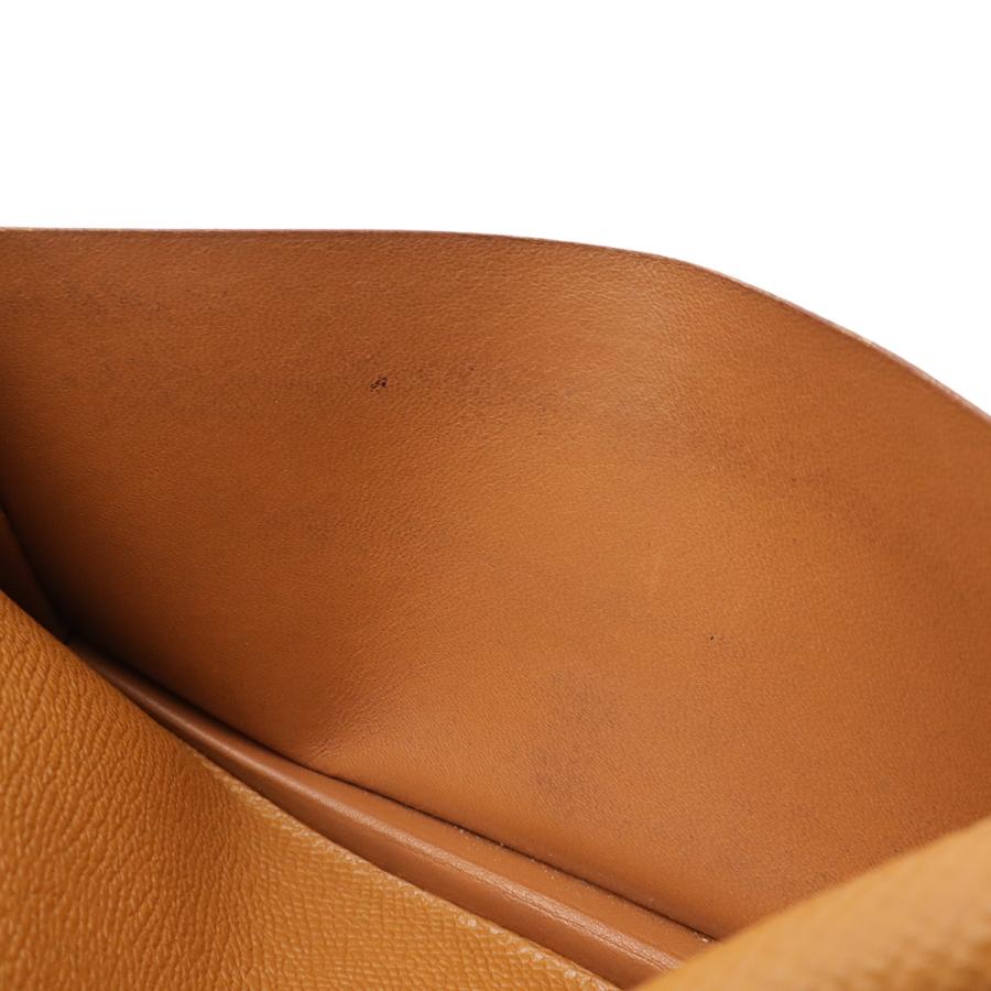 HERMES エルメス ベアンスフレ 2つ折長財布 二つ折り長財布 ヴォーエプソン レザー ゴールド ライトブラウン シルバー金具 T刻印 | HERMES | 05