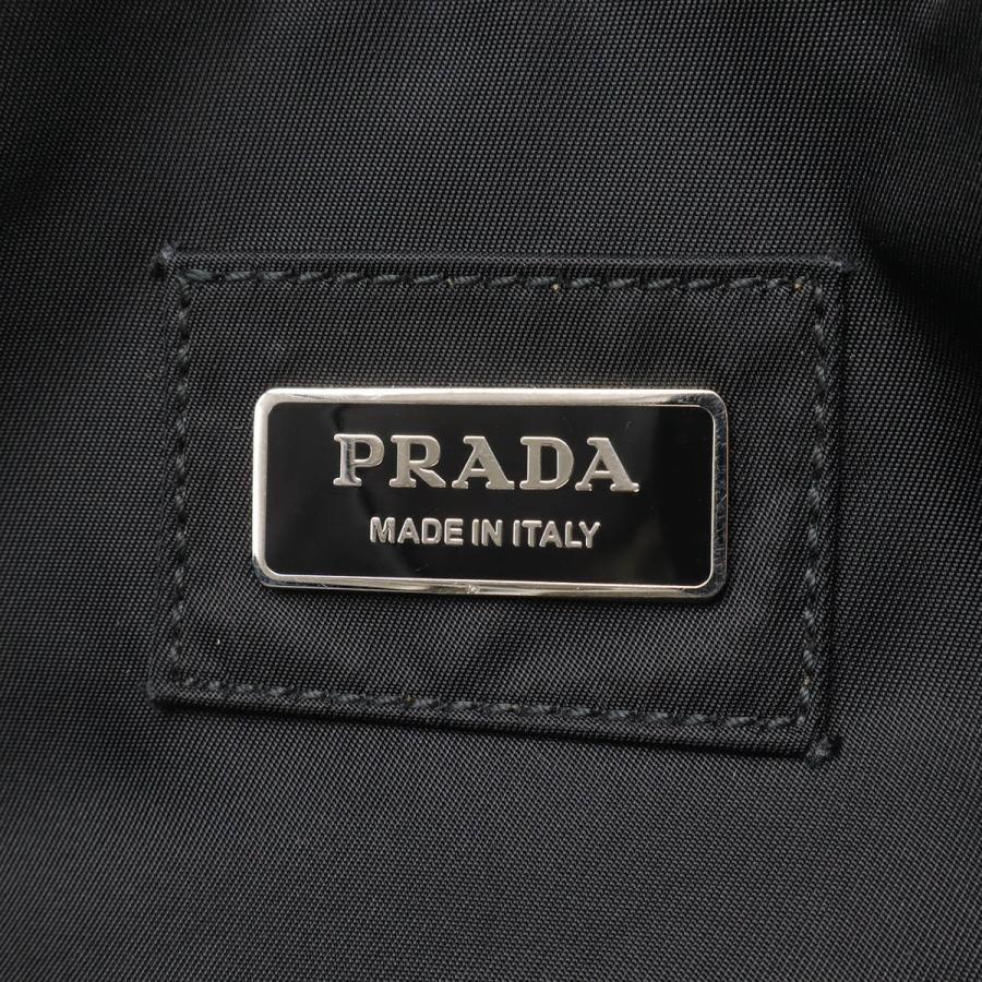 PRADA プラダ トライアングルロゴ ウエストポーチ ボディバッグ ナイロン NERO 黒 ブラック シルバー金具 2VL001 | PRADA | 07