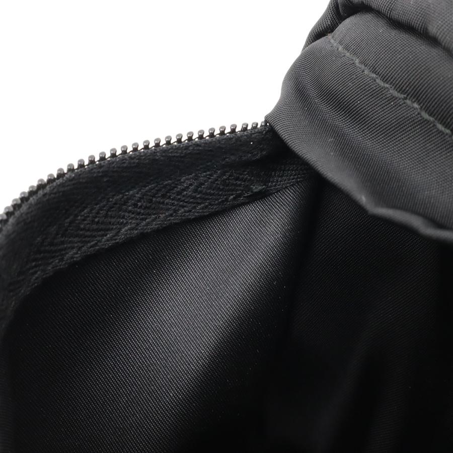 PRADA プラダ トライアングルロゴ ウエストポーチ ボディバッグ ナイロン NERO 黒 ブラック シルバー金具 2VL001 | PRADA | 08
