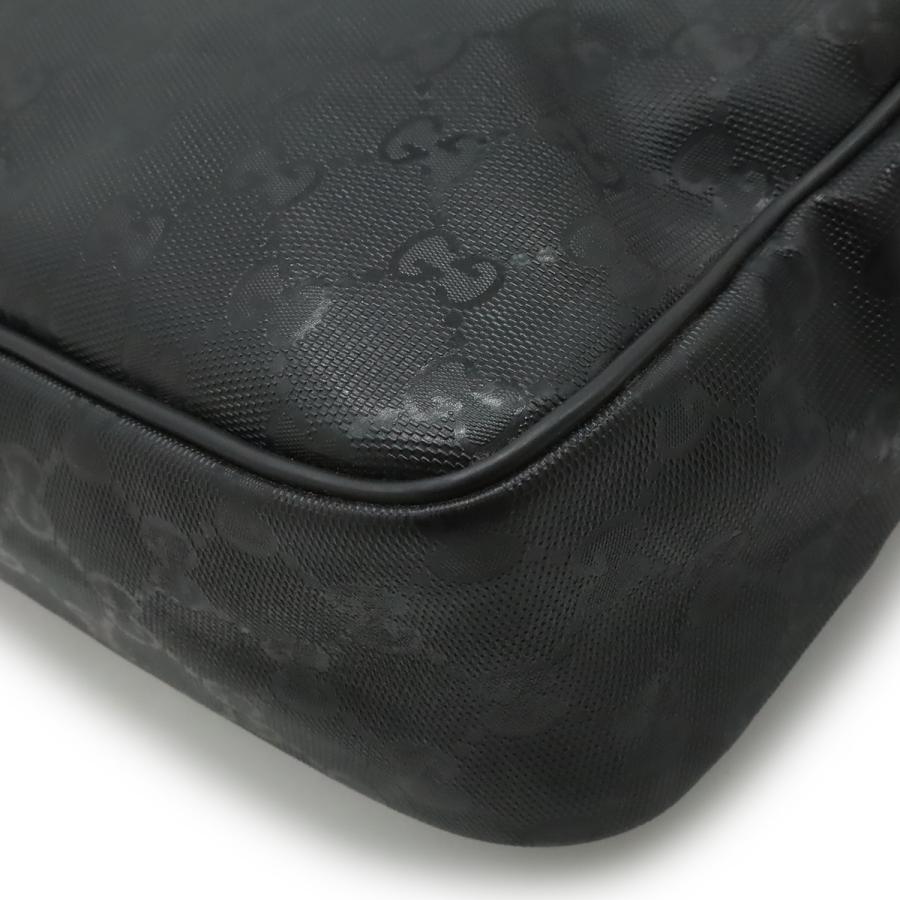 GUCCI グッチ GGインプリメ ショルダーバッグ ポシェット 斜め掛け PVC レザー 黒 ブラック 201448 | GUCCI | 02
