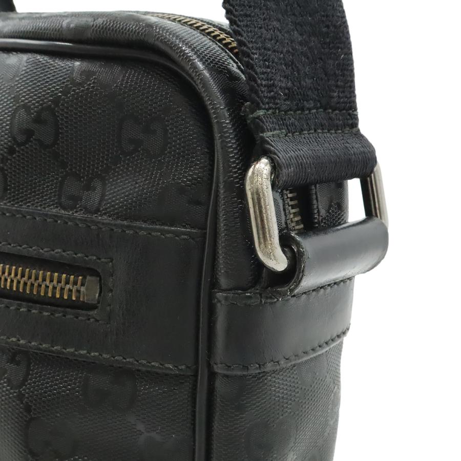 GUCCI グッチ GGインプリメ ショルダーバッグ ポシェット 斜め掛け PVC レザー 黒 ブラック 201448 | GUCCI | 03
