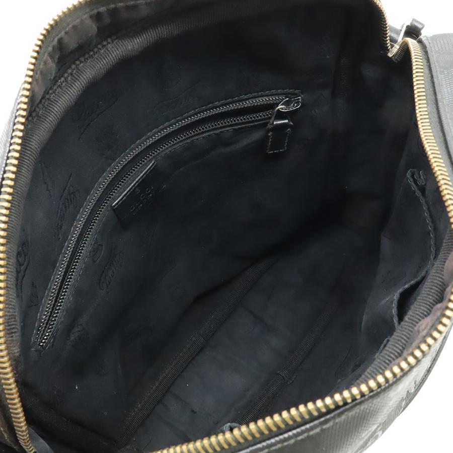 GUCCI グッチ GGインプリメ ショルダーバッグ ポシェット 斜め掛け PVC レザー 黒 ブラック 201448 | GUCCI | 06