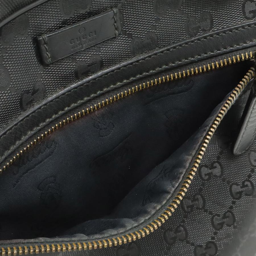 GUCCI グッチ GGインプリメ ショルダーバッグ ポシェット 斜め掛け PVC レザー 黒 ブラック 201448 | GUCCI | 08