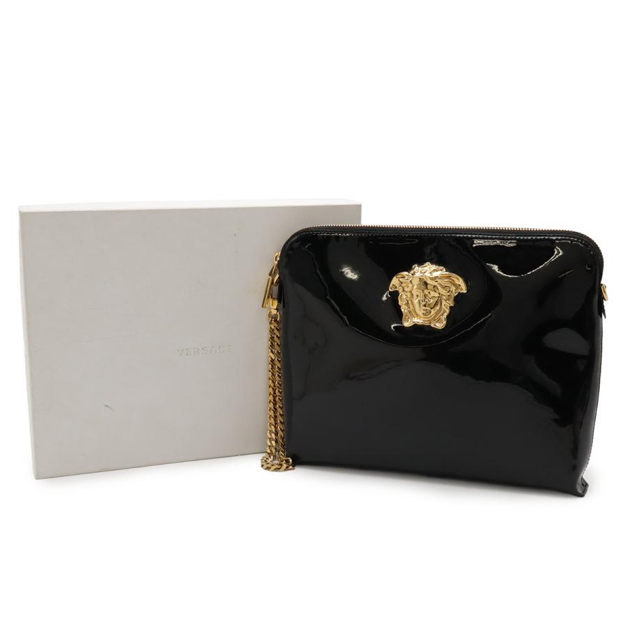 VERSACE ヴェルサーチェ ヴェルサーチ ベルサーチ メデューサ クラッチバッグ セカンドバッグ エナメル パテントレザー ブラック 黒 |  | 07