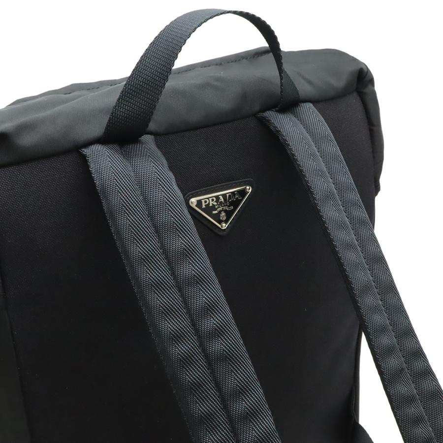 PRADA プラダ リュックサック バックパック デイパック ナイロン NERO 黒 ブラック シルバー金具 国内ブティック購入品 V135 | PRADA | 03