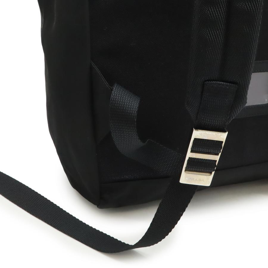PRADA プラダ リュックサック バックパック デイパック ナイロン NERO 黒 ブラック シルバー金具 国内ブティック購入品 V135 | PRADA | 04
