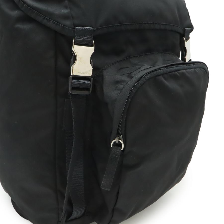 PRADA プラダ リュックサック バックパック デイパック ナイロン NERO 黒 ブラック シルバー金具 国内ブティック購入品 V135 | PRADA | 08