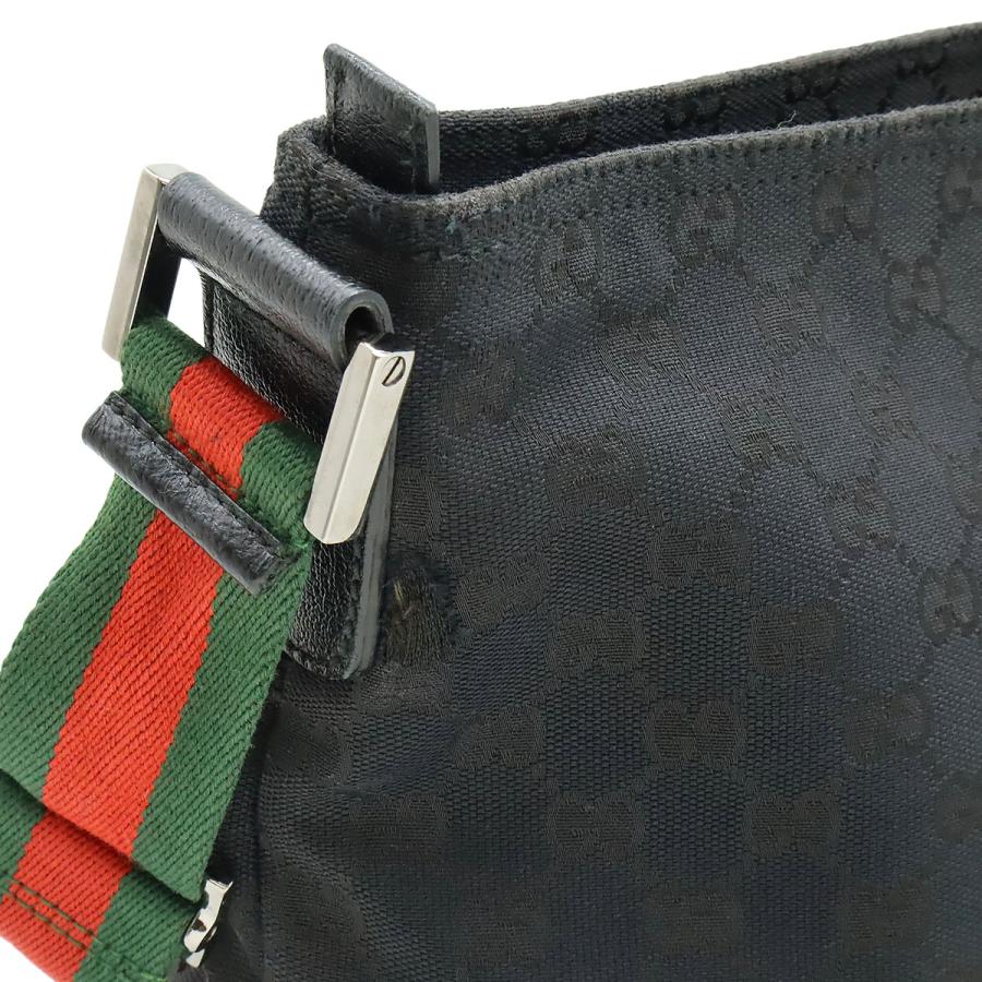 GUCCI グッチ GGキャンバス シェリーライン ウェブライン ショルダーバッグ 斜め掛け レザー ブラック 黒  189751 | GUCCI | 03