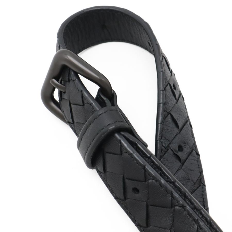 BOTTEGA VENETA ボッテガ ヴェネタ ボッテガベネタ イントレチャート ウエストバッグ ボディバッグ 2WAY ポーチ レザー ブラック 黒 | BOTTEGA VENETA | 04