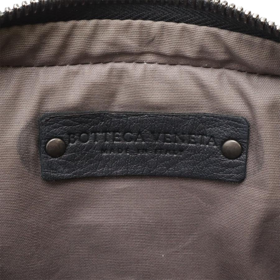 ✨美品✨ボッテガベネタ イントレチャート ウエストバッグ レザー ブラック BOTTEGA VENETA（ボッテガ・ヴェネタ） イントレチャートウエスト