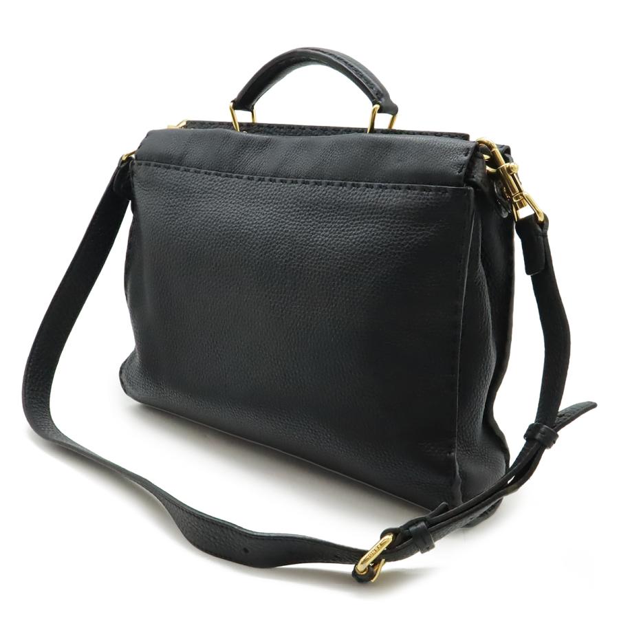 FENDI フェンディ セレリア ピーカブー フィット ビジネスバッグ ブリーフケース ハンドバッグ 2WAY ショルダーバッグ レザー ブラック | FENDI | 01