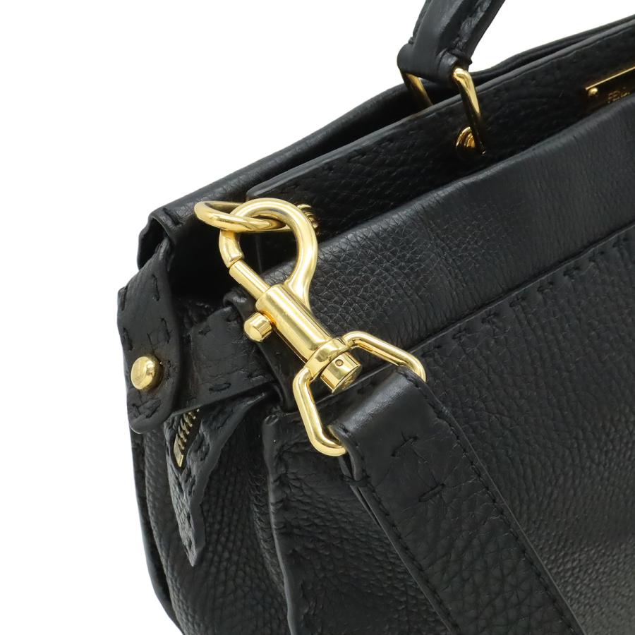 FENDI フェンディ セレリア ピーカブー フィット ビジネスバッグ ブリーフケース ハンドバッグ 2WAY ショルダーバッグ レザー ブラック | FENDI | 04