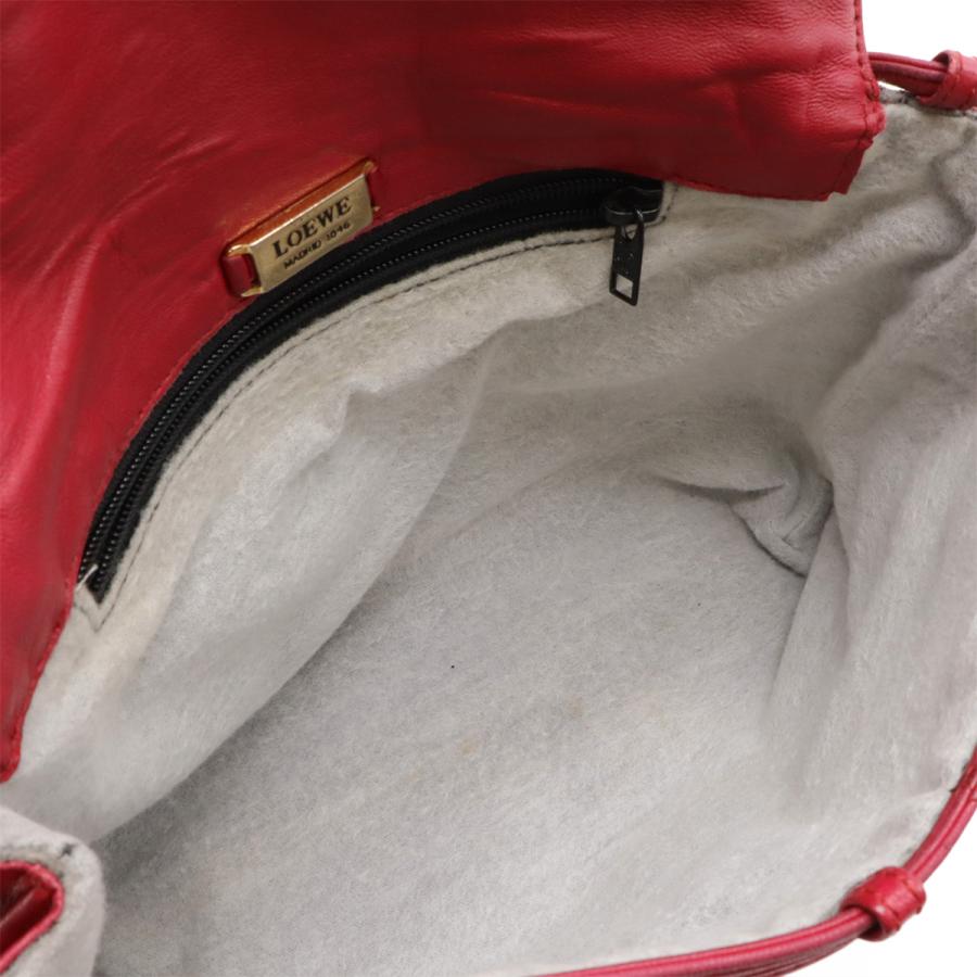 LOEWE ロエベ アナグラム ポシェット ショルダーバッグ 2WAY ポーチ 斜め掛け レザー ピンク ゴールド金具 | LOEWE | 03