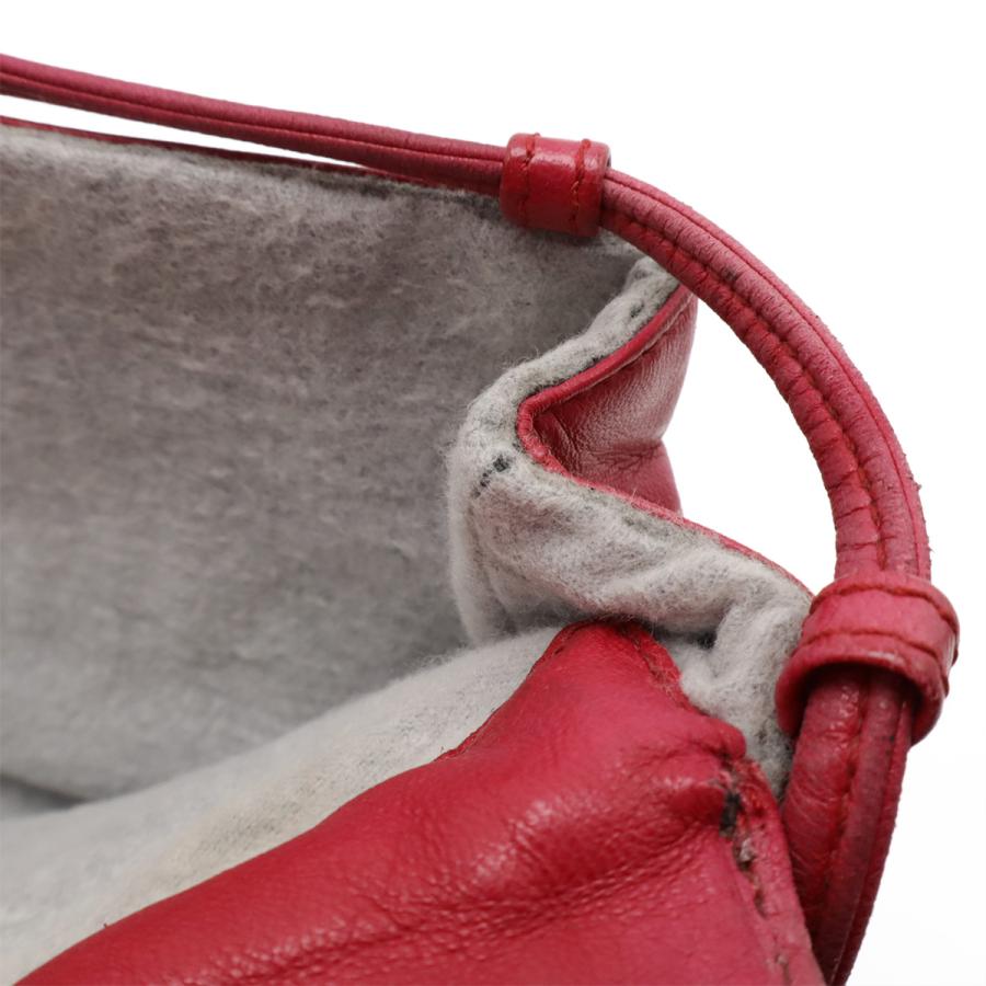 LOEWE ロエベ アナグラム ポシェット ショルダーバッグ 2WAY ポーチ 斜め掛け レザー ピンク ゴールド金具 | LOEWE | 04