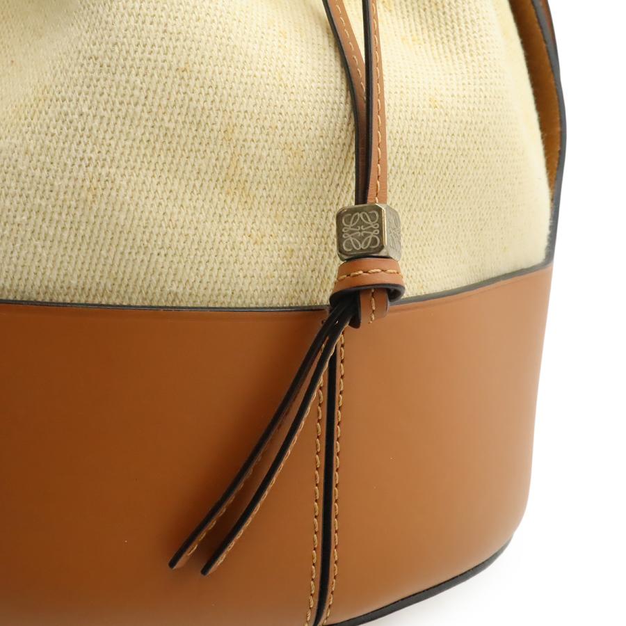 LOEWE ロエベ バルーンバッグ ショルダーバッグ 2WAY ハンドバッグ キャンバス レザー ベージュ タン ブラウン 326.38AC30 | LOEWE | 08