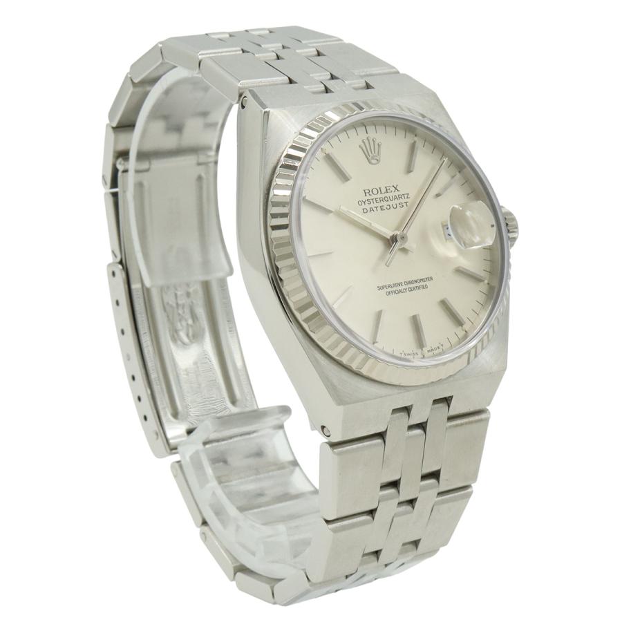 ROLEX ロレックス デイトジャスト シルバー文字盤 SS K18WG E番 メンズ QZ クォーツ 腕時計 17014 | ROLEX | 02