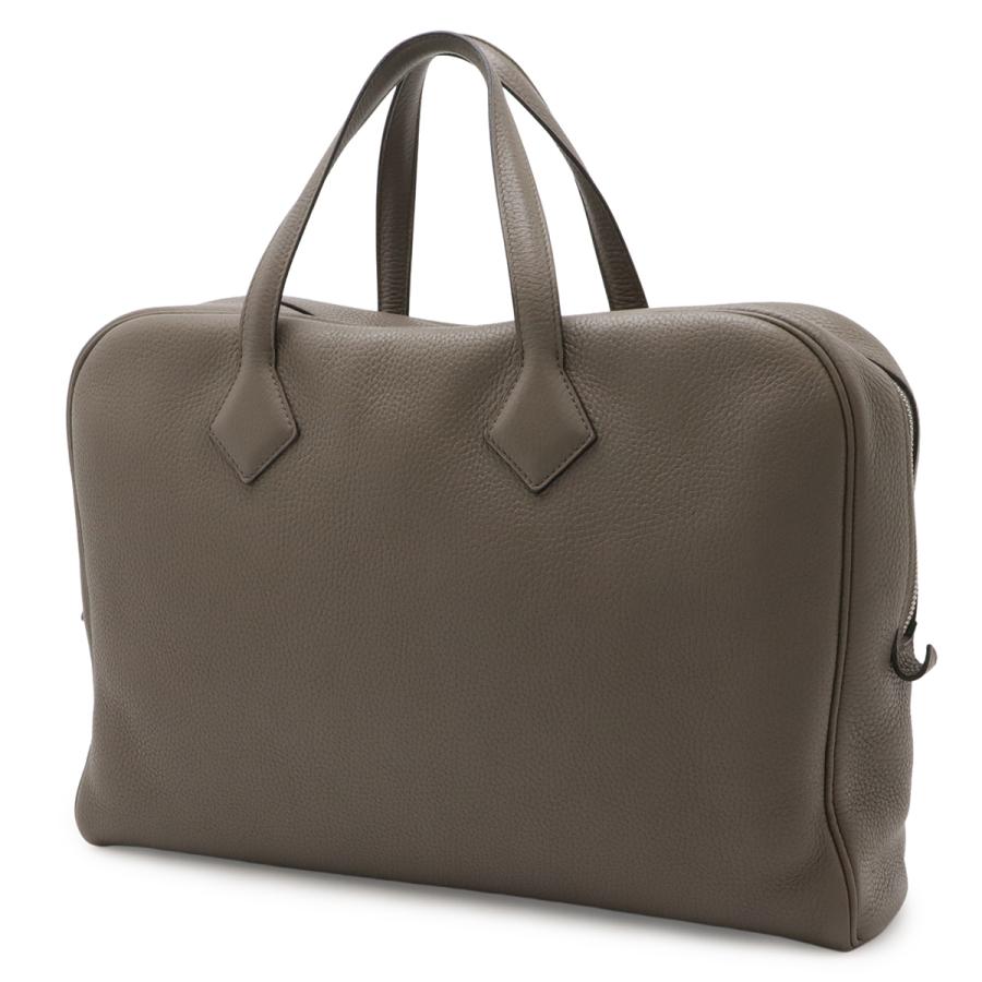 HERMES エルメス ヴィクトリア40 ボストンバッグ ハンドバッグ トラベル トリヨンクレマンス レザー エトゥープ グレージュ シルバー金具 | HERMES | 01