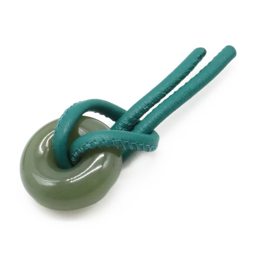 LOEWE ロエベ フラメンコパース ミニ ジェイドコレクション ショルダーバッグ ポシェット 2WAY クラッチバッグ 巾着 ポーチ レザー グリーン 緑 | LOEWE | 06