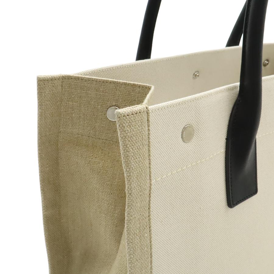 SAINT LAURENT PARIS サン ローラン パリ YSL イブサンローラン リヴゴーシュ トートバッグ キャンバス レザー ベージュ ブラック 617481 |  | 05