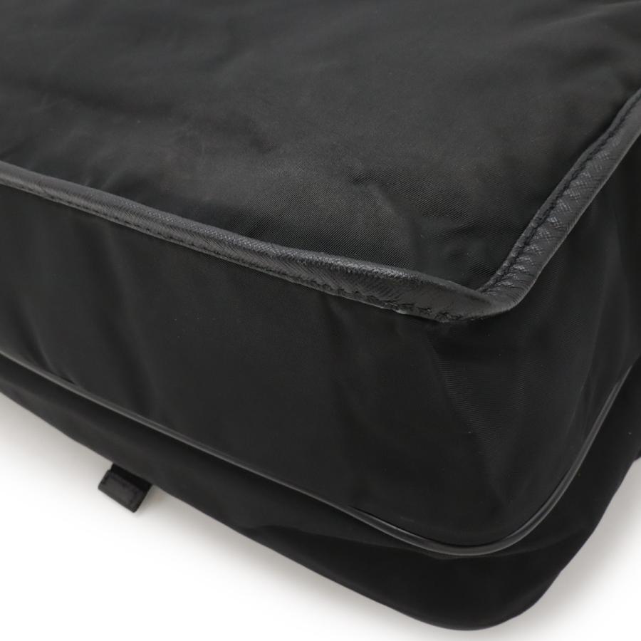 PRADA プラダ ショルダーバッグ メッセンジャーバッグ 斜め掛け ナイロン レザー NERO 黒 ブラック シルバー金具 V166 | PRADA | 02