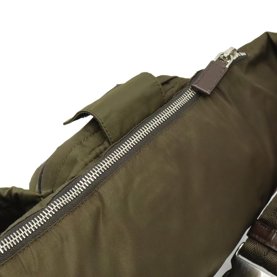 PRADA プラダ ウエストバッグ ウエストポーチ ボディバッグ ヒップバッグ ナイロン カーキ  シルバー金具 VA0056 | PRADA | 04