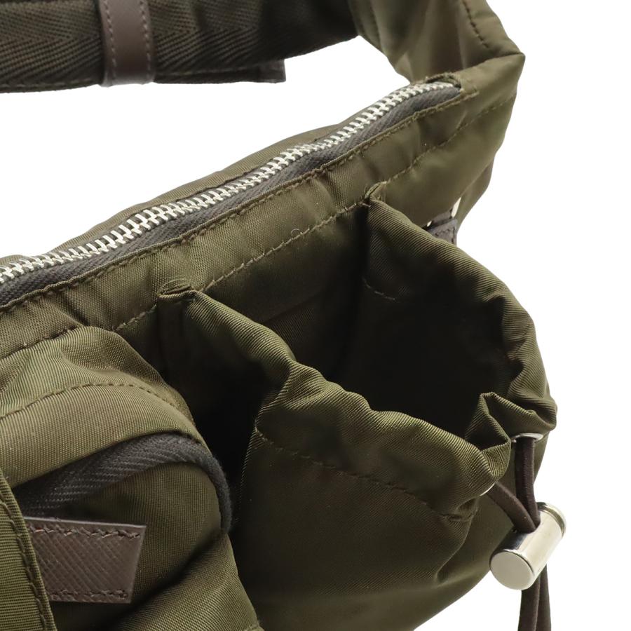 PRADA プラダ ウエストバッグ ウエストポーチ ボディバッグ ヒップバッグ ナイロン カーキ  シルバー金具 VA0056 | PRADA | 07