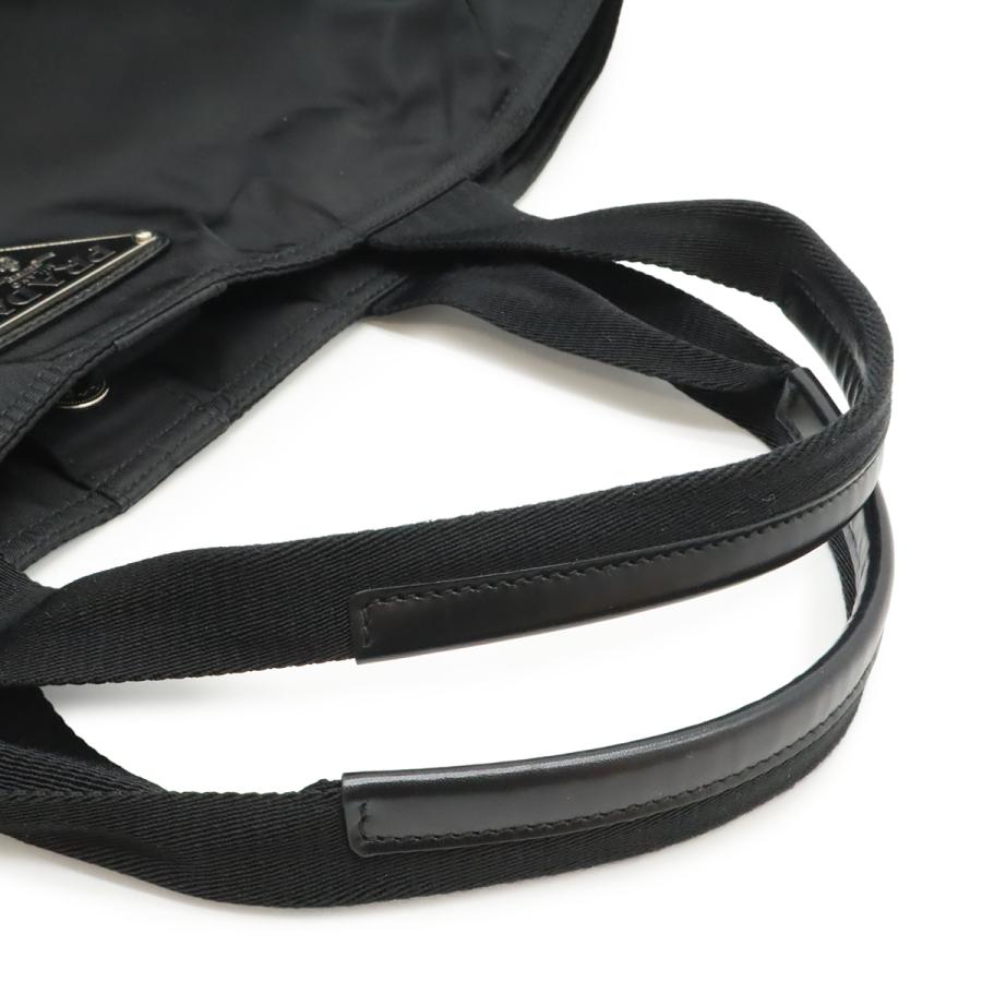 PRADA プラダ トライアングルロゴ トートバッグ ラージトート 2WAY ショルダーバッグ 斜め掛け ナイロン レザー NERO 黒 ブラック BR4051 | PRADA | 03