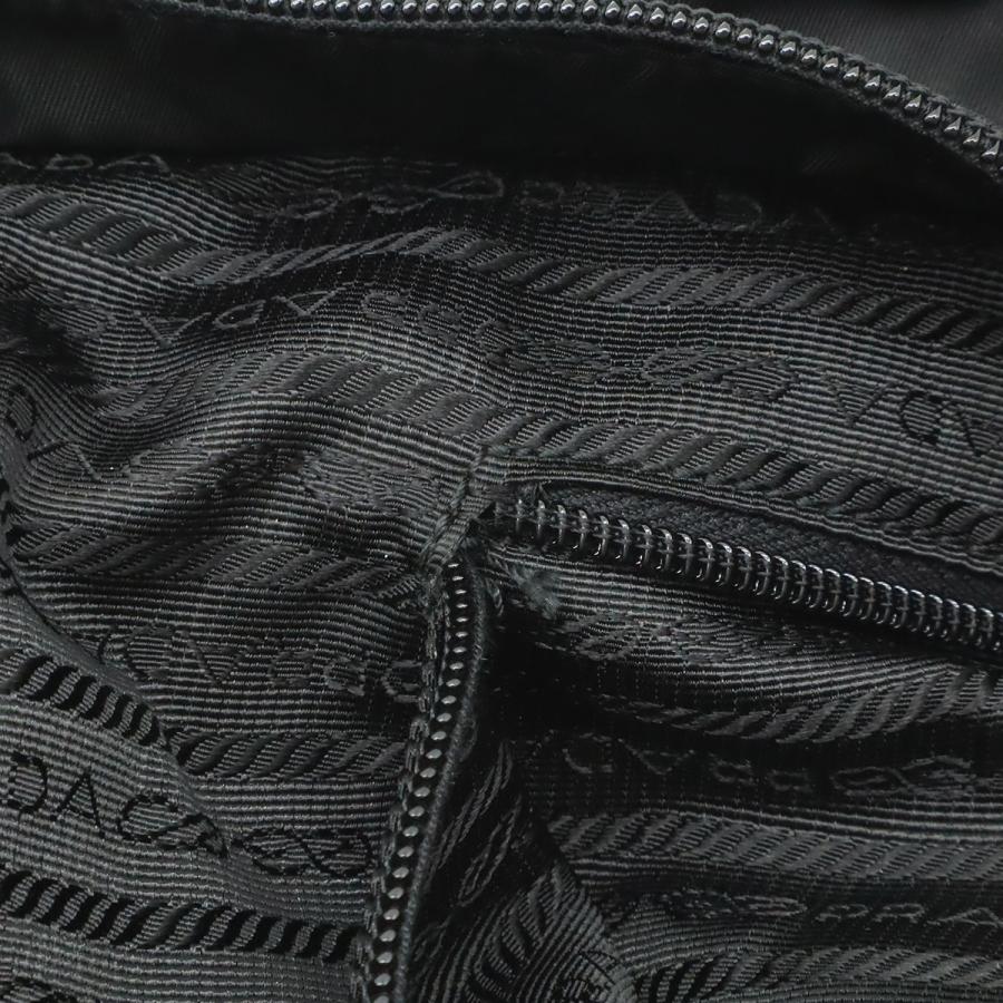 PRADA プラダ トライアングルロゴ トートバッグ ラージトート 2WAY ショルダーバッグ 斜め掛け ナイロン レザー NERO 黒 ブラック BR4051 | PRADA | 06