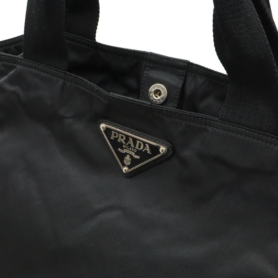 PRADA プラダ トライアングルロゴ トートバッグ ラージトート 2WAY ショルダーバッグ 斜め掛け ナイロン レザー NERO 黒 ブラック BR4051 | PRADA | 08
