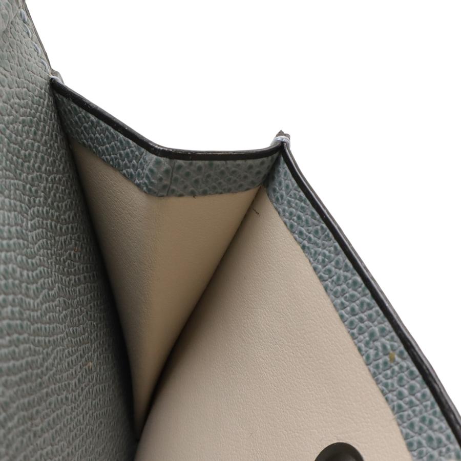 valextra ヴァレクストラ バレクストラ 2つ折財布 二つ折り財布 レザー パウダーブルー | Valextra | 06