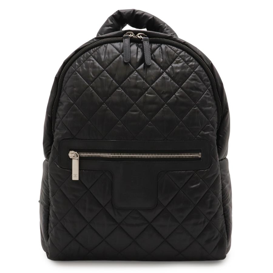 CHANEL シャネル コココクーン バックパック リュックサック デイパック キルティング ナイロン レザー ブラック 黒 ボルドー A92559 | CHANEL