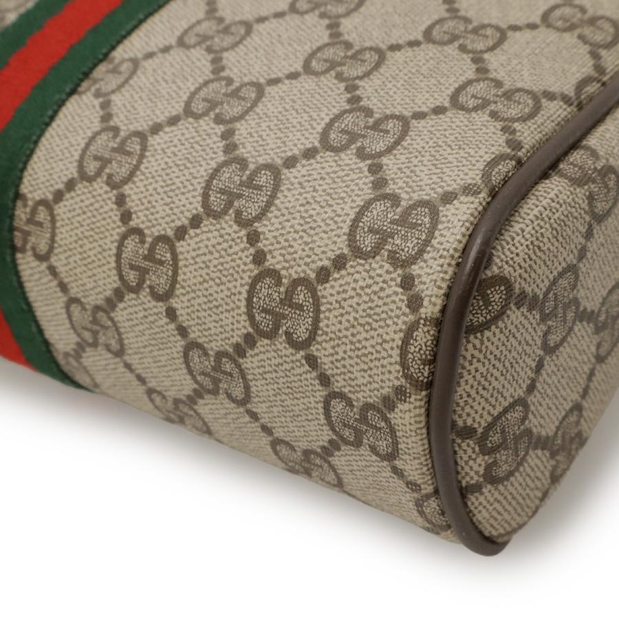 GUCCI グッチ オールドグッチ GGプラス シェリーライン クラッチバッグ セカンドバッグ PVC レザー ベージュ モカブラウン 010-378 | GUCCI | 02