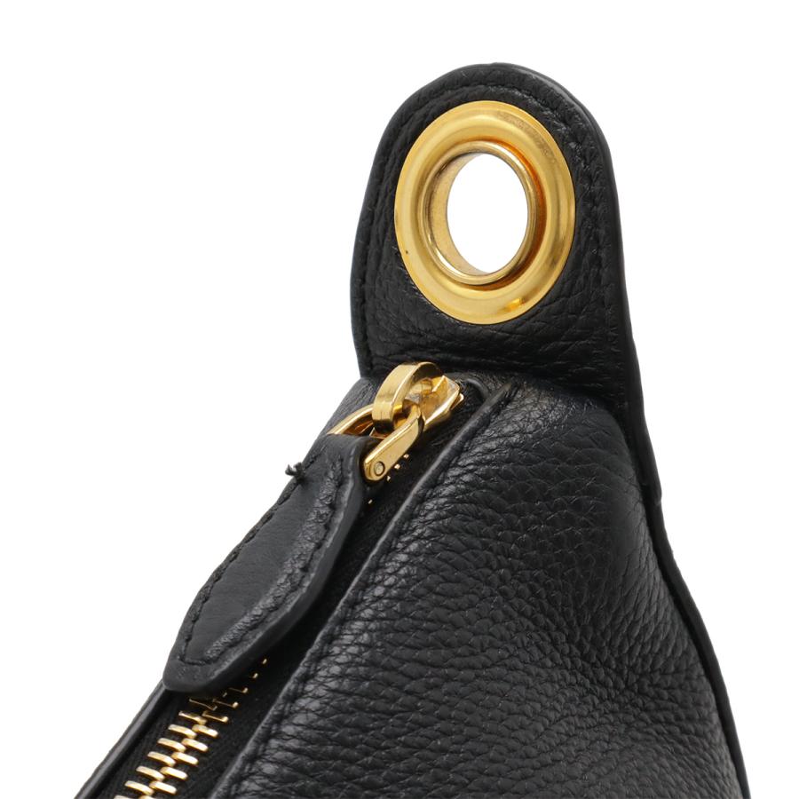 PRADA プラダ ヴィッテロ ダイノ ショルダーバッグ ストライプショルダー レザー NERO 黒 ブラック ゴールド金具 1BC052 | PRADA | 03