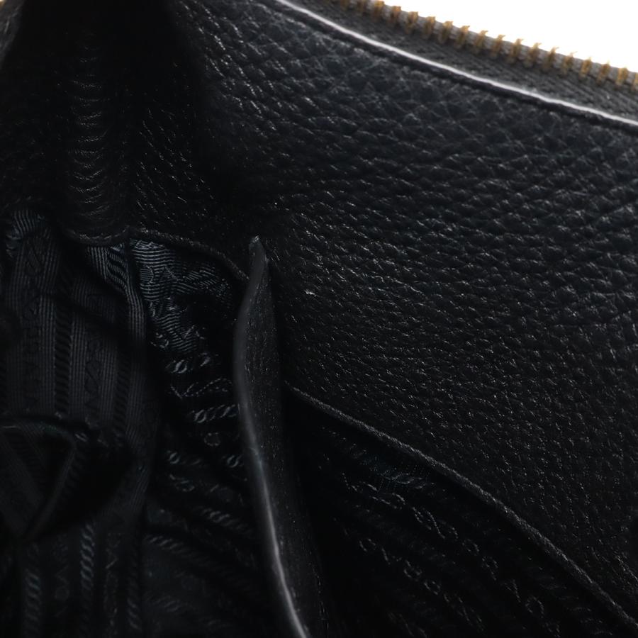 PRADA プラダ ヴィッテロ ダイノ ショルダーバッグ ストライプショルダー レザー NERO 黒 ブラック ゴールド金具 1BC052 | PRADA | 08