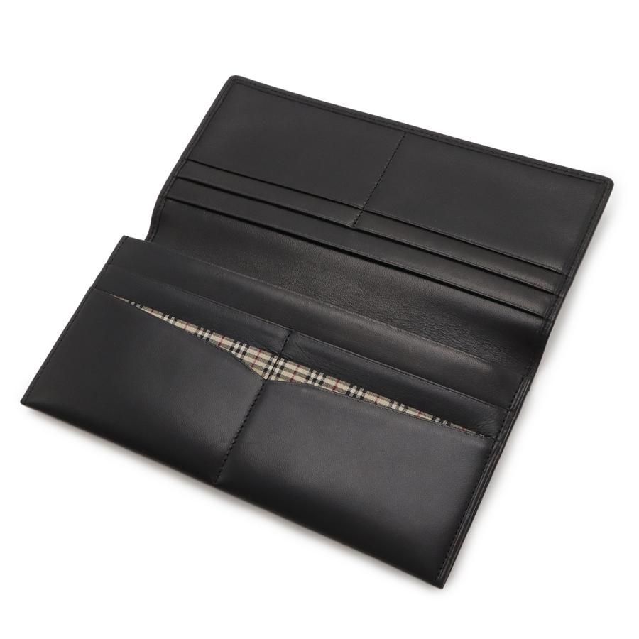 BURBERRY バーバリー ロゴ 2つ折長財布 二つ折り長財布 レザー ブラック 黒 | BURBERRY | 03