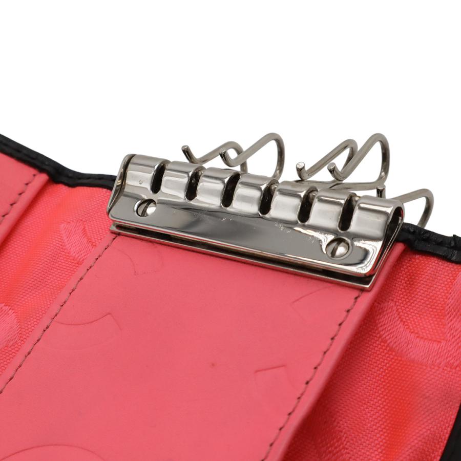 CHANEL シャネル カンボンライン キーケース 6連キーケース ソフトカーフ エナメル パテントレザー ブラック 黒 ピンク A26723 | CHANEL | 05