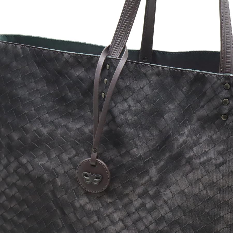 BOTTEGA VENETA ボッテガ ヴェネタ イントレッチオ リュージョン トートバッグ ショルダーバッグ ナイロン レザー グレー チャーム付き | BOTTEGA VENETA | 07