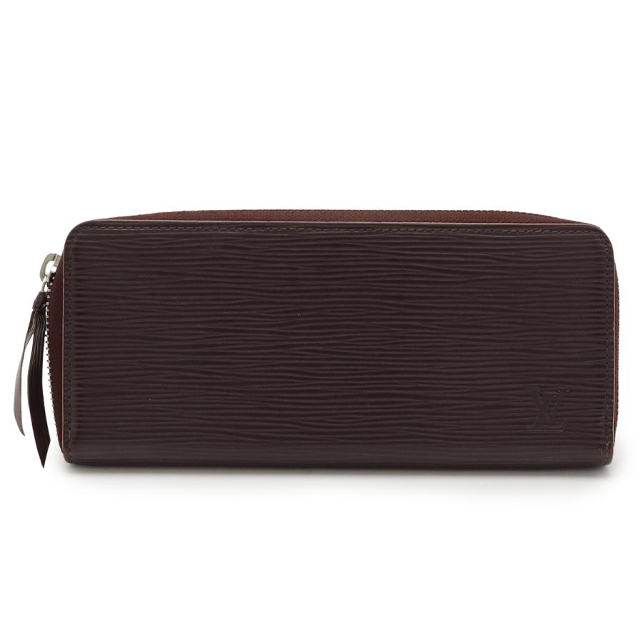 LOUIS VUITTON ルイ ヴィトン エピ ポルトフォイユ クレマンス ラウンドファスナー 長財布 レザー プルーム バーガンディー シルバー金具 | LOUIS VUITTON