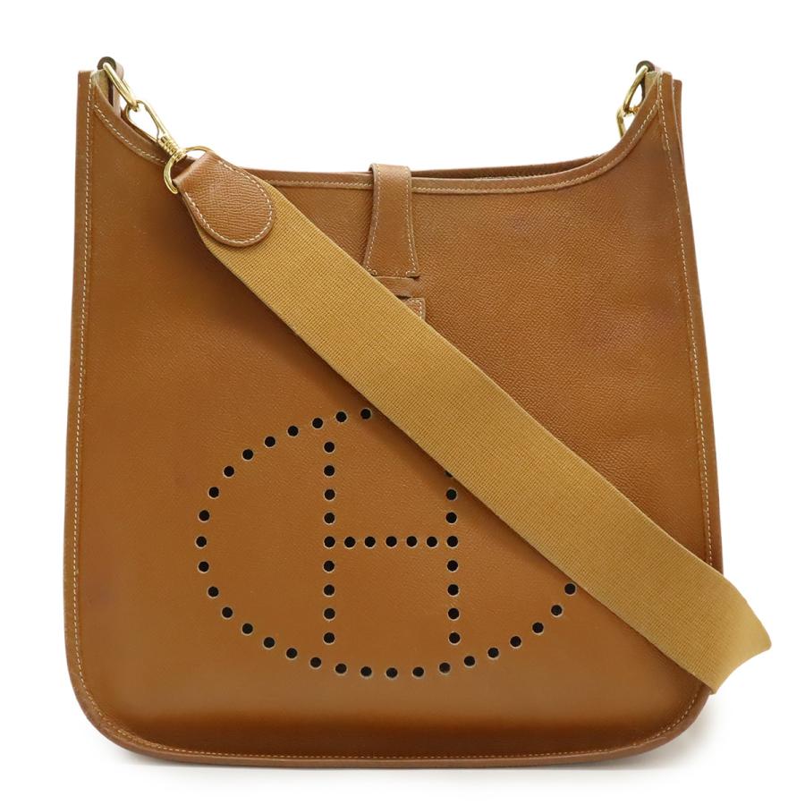 HERMES エルメス エヴリン エブリンI エブリン1 GM ショルダーバッグ ヴォーエプソン レザー ゴールド ライトブラウン ゴールド金具 | HERMES